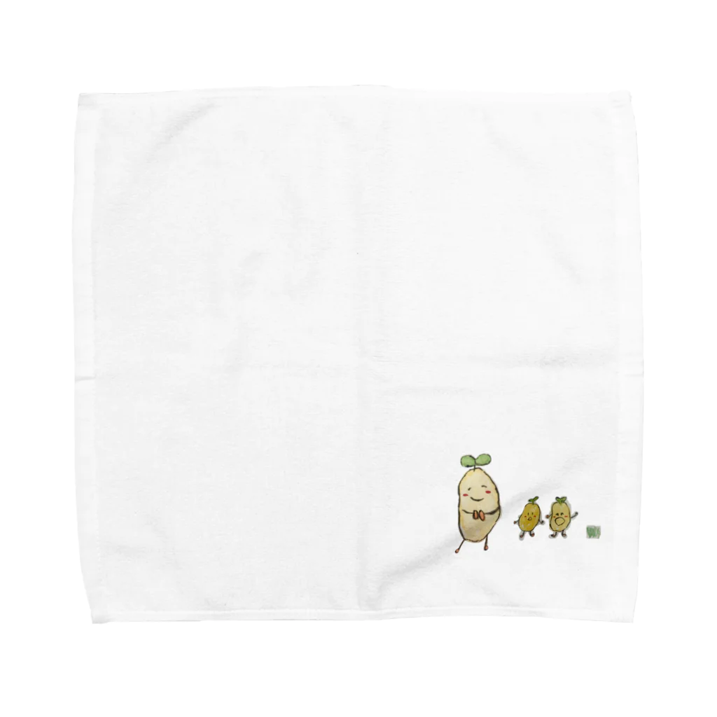 HiTaMiのほがらかピーナッツと小ピーナッツず Towel Handkerchief