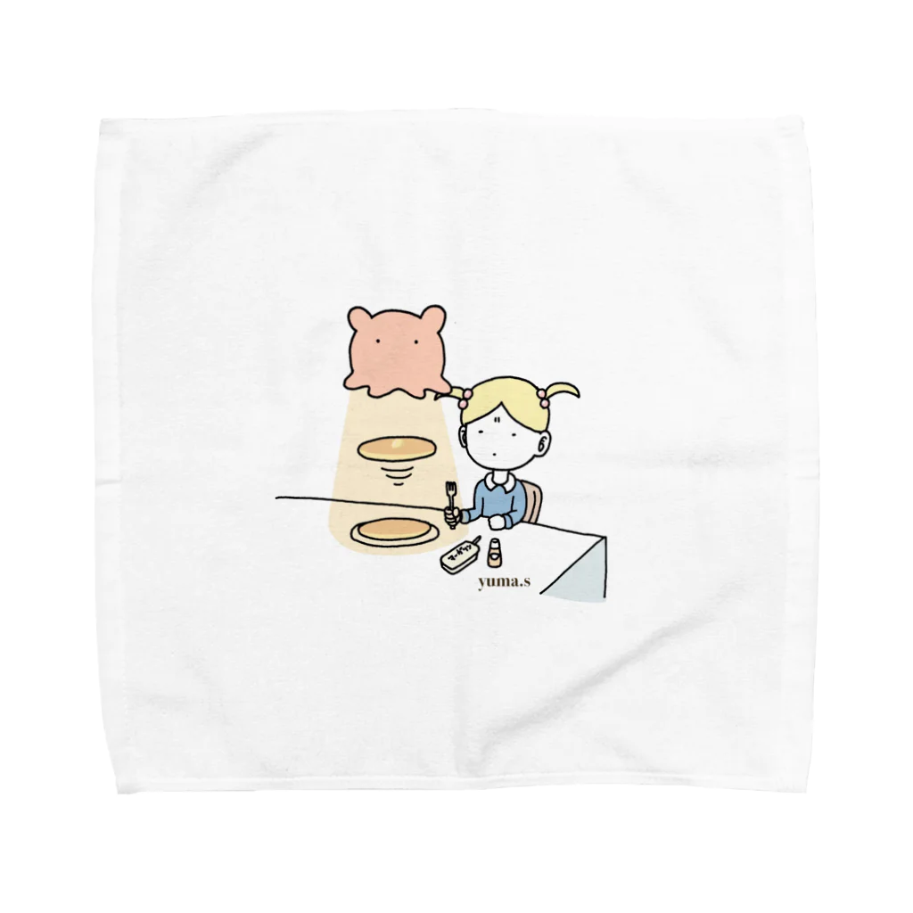 ベガのひつじのメンダコlovesパンケーキ Towel Handkerchief