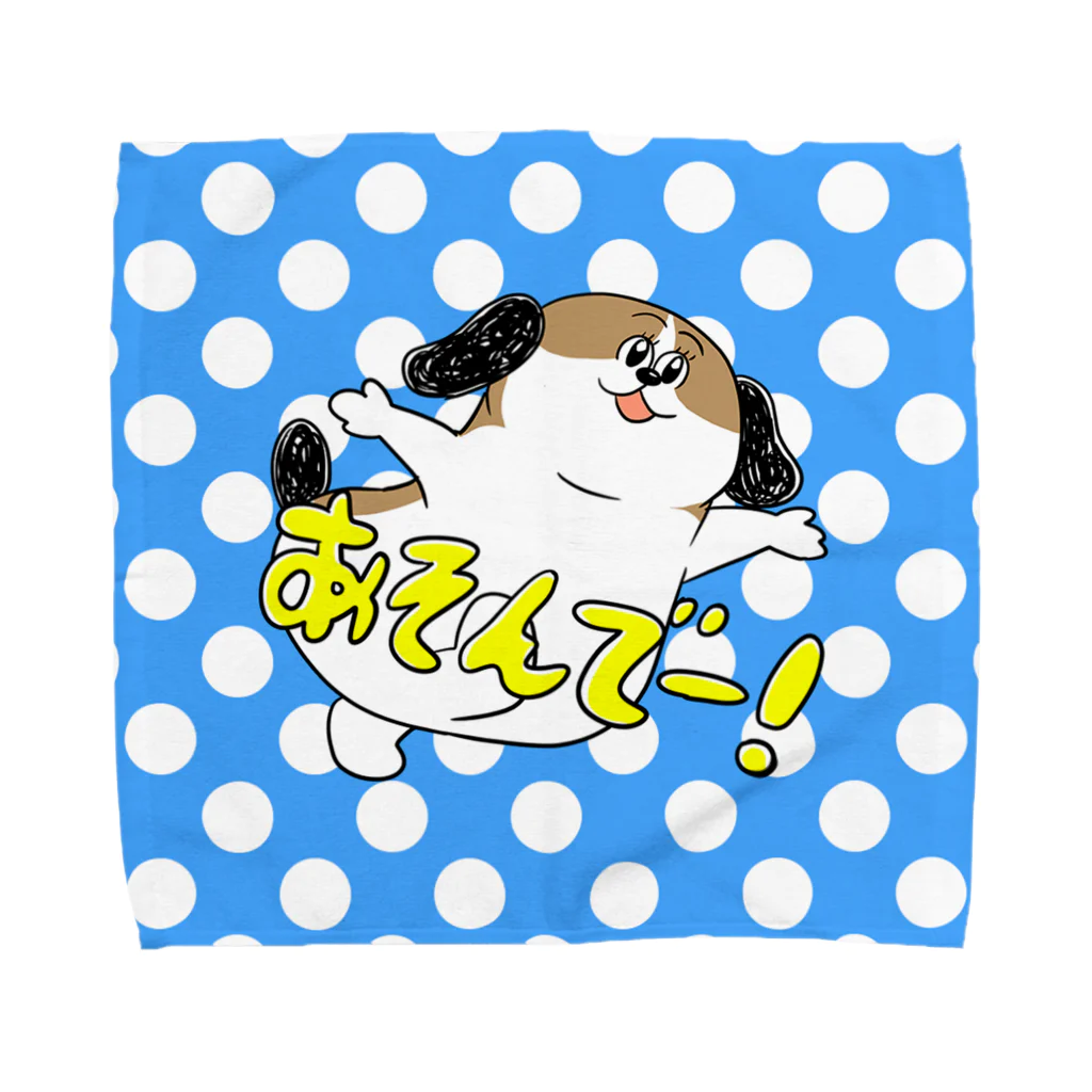 マツバラのもじゃまるあそんで Towel Handkerchief