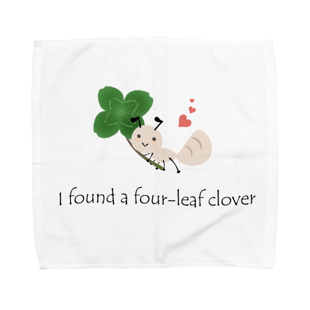 あかえほ & ちびそざいの四つ葉のクローバーとアリさん【あかえほ公式】 Towel Handkerchief