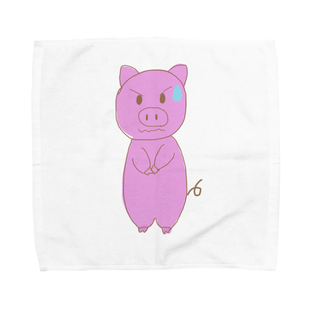 むぎのかしこまりぶた Towel Handkerchief