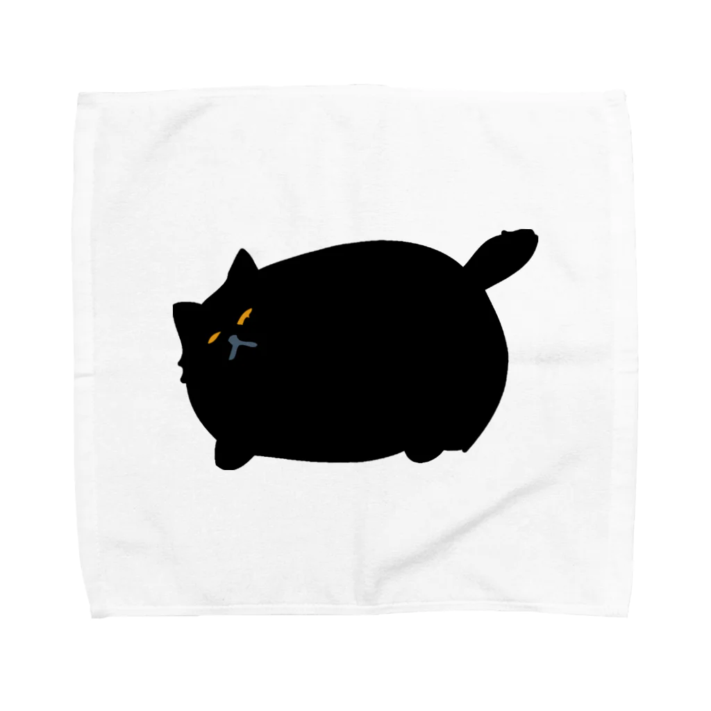 ニャポハウス（NEKO）の黒猫ニャポポさん Towel Handkerchief