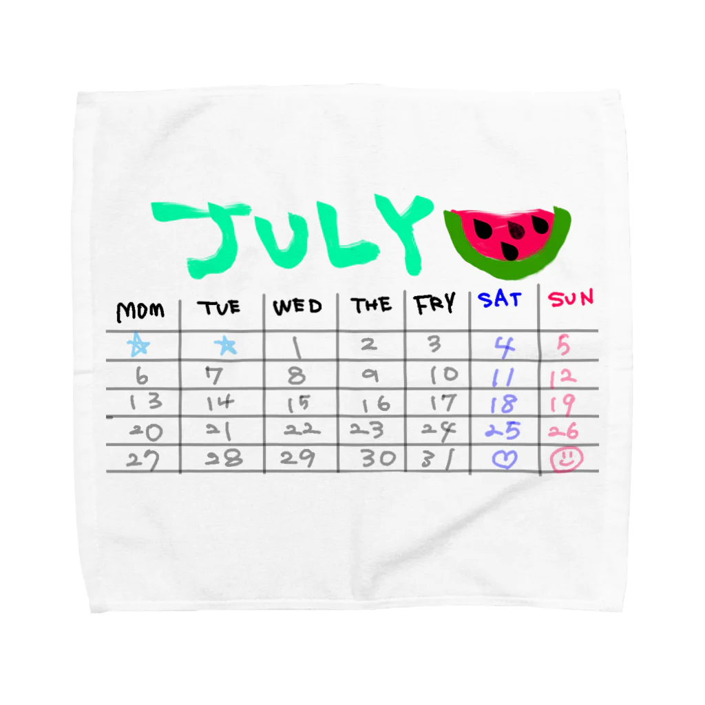 ニコニコ❤︎お肉の2020年7月グッズ Towel Handkerchief