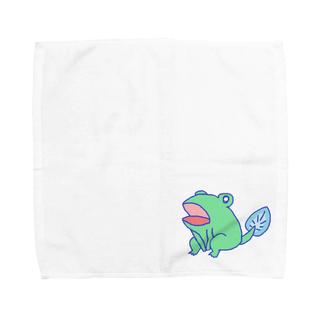 蒼樹のかえるさん Towel Handkerchief