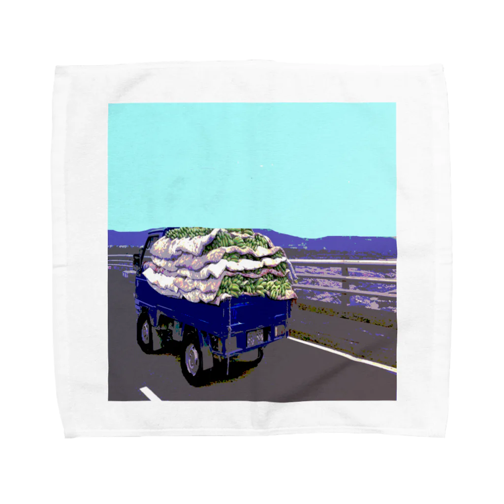 Danke Shoot Coffeeのバナナトラック Towel Handkerchief