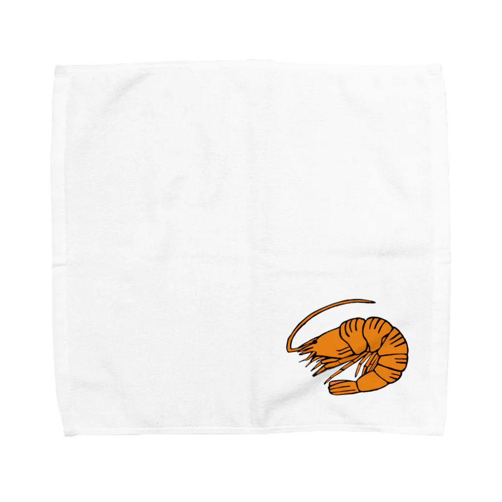 OGNdesignの海老　エビ　shrimp　NO.36 Towel Handkerchief