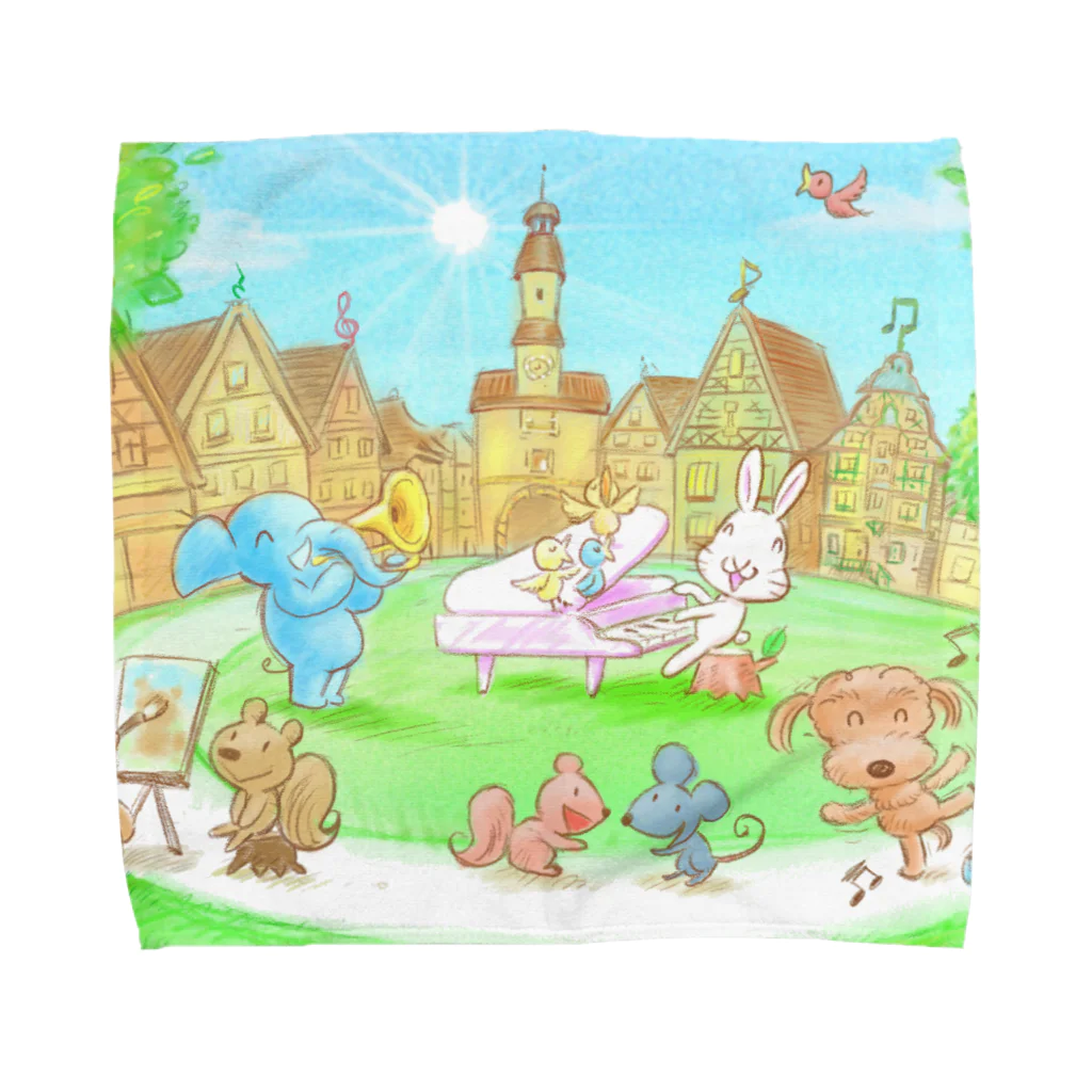 Jodlerin Sakura Kitagawa und die Edelweißmusikantenのわくわくひみつきち Towel Handkerchief