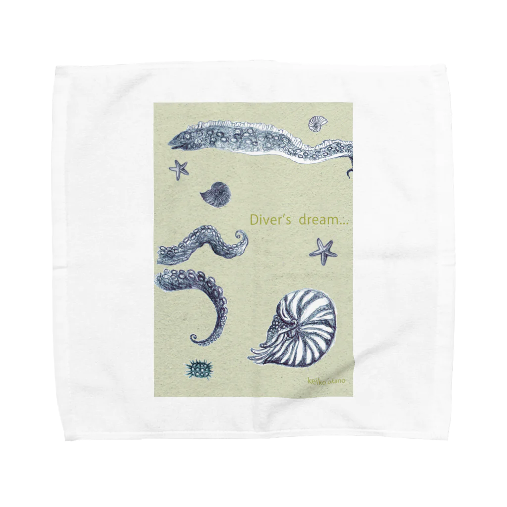 okanoxnekoのDiver's dream... Towel Handkerchief