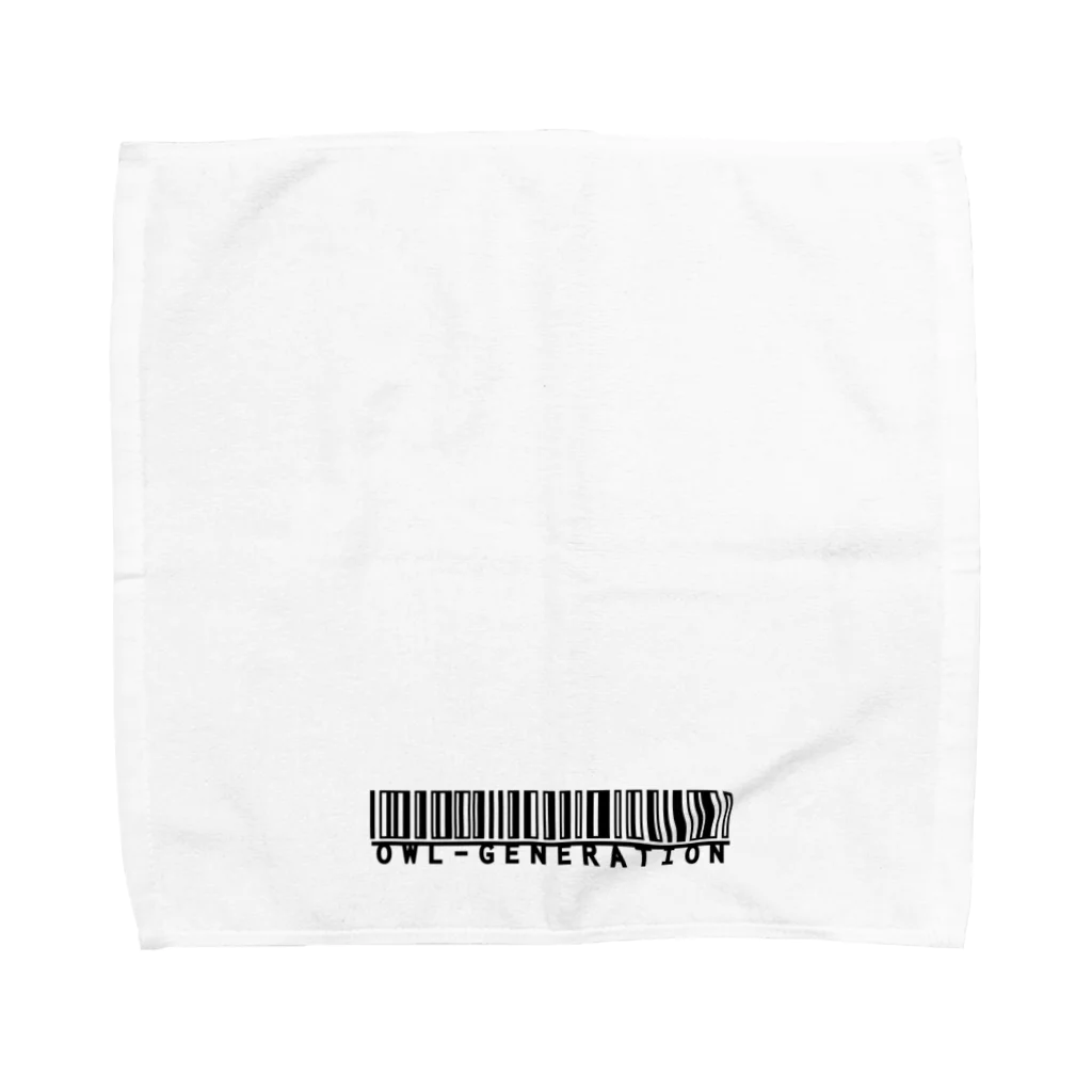 Gen_Designの【バーコードロゴ】タオルハンカチ Towel Handkerchief