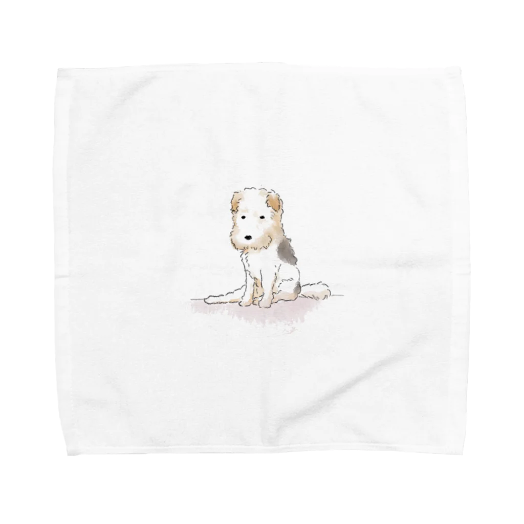 Reinaのぼさぼさテリアのミルオくん Towel Handkerchief