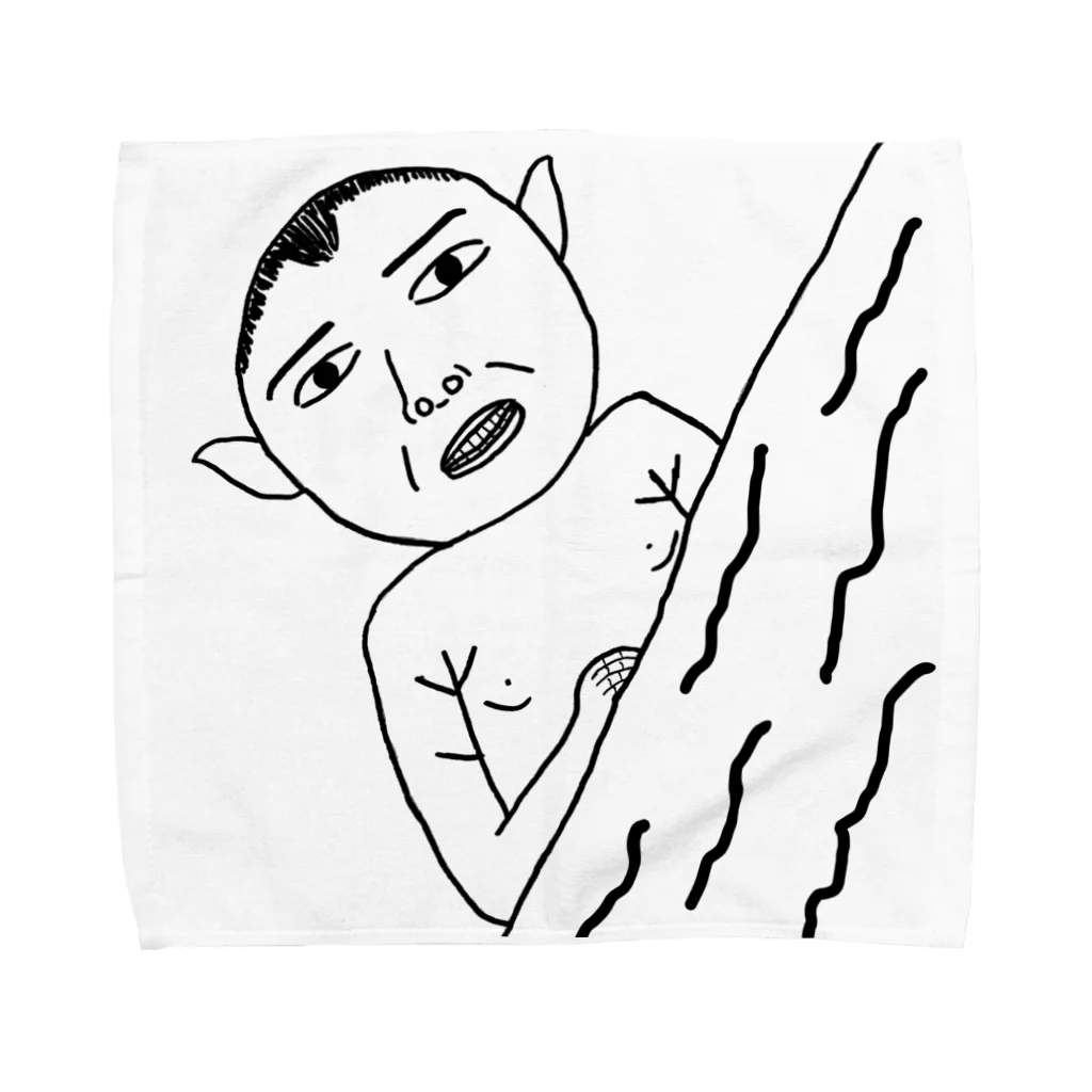 きりしま本店の火星人ももたろちゃん Towel Handkerchief