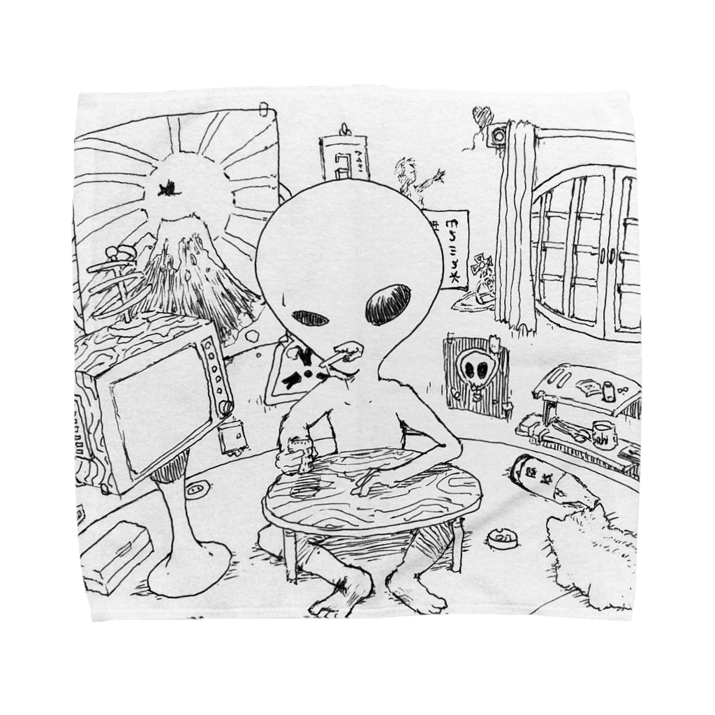 古典 リトルグレイくん 藤崎幾何 Illustration 69usagi のタオルハンカチ通販 Suzuri スズリ