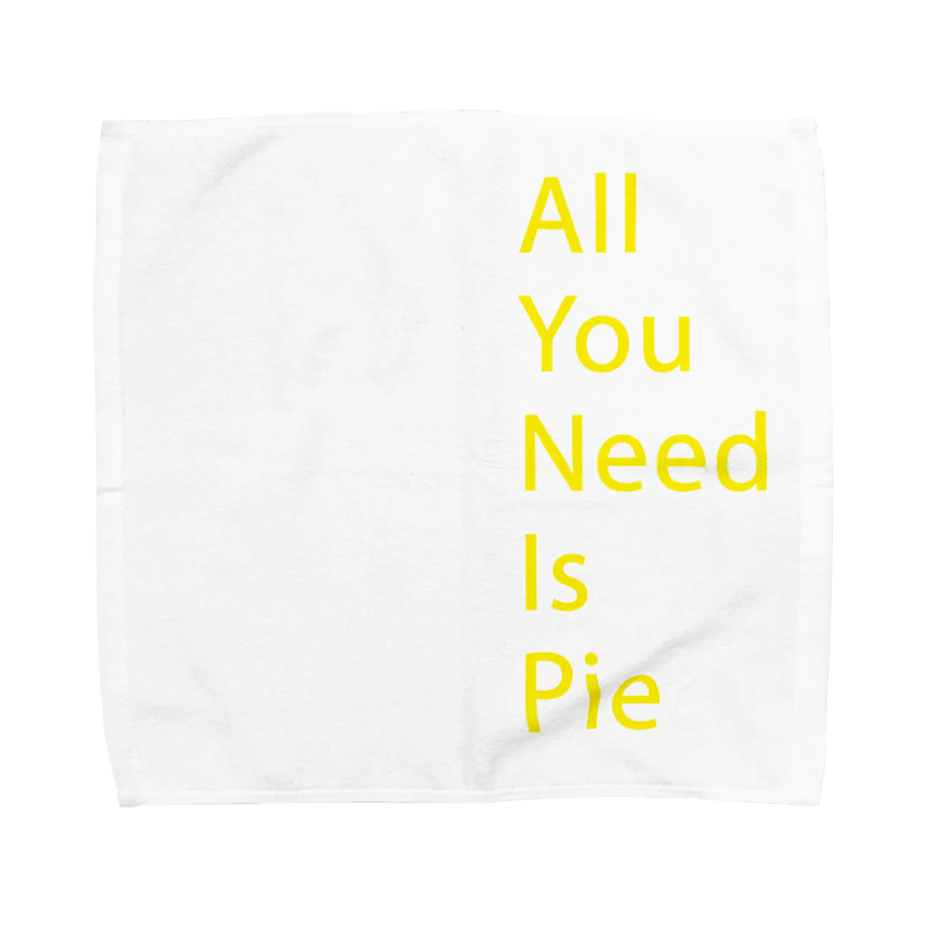 feal のAll You Need Is Pie -yellow Towel Handkerchief