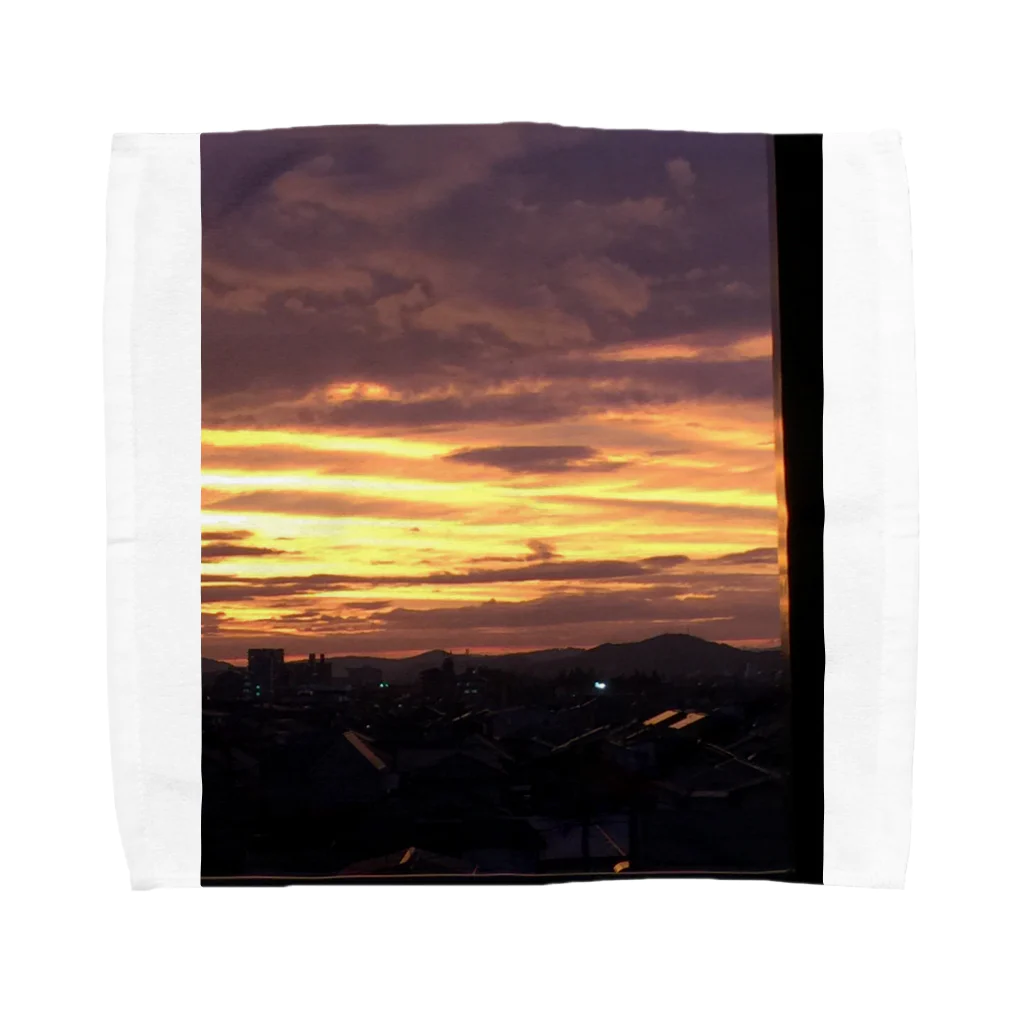 Nao Sakamoto Abeの情熱&black sunset  Towel Handkerchief