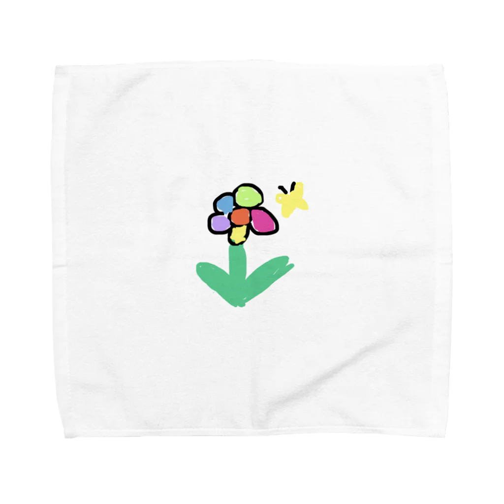 ykmr00のお花とちょうちょさん Towel Handkerchief