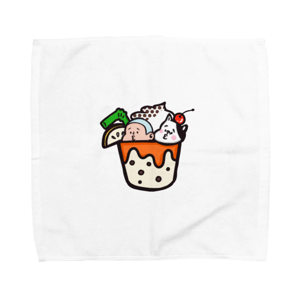 momochan_peのびぃ助のスイーツパフェ Towel Handkerchief