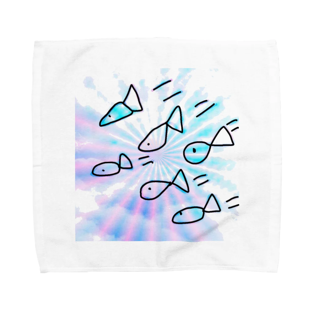 POGSの天空のさかなたち Towel Handkerchief