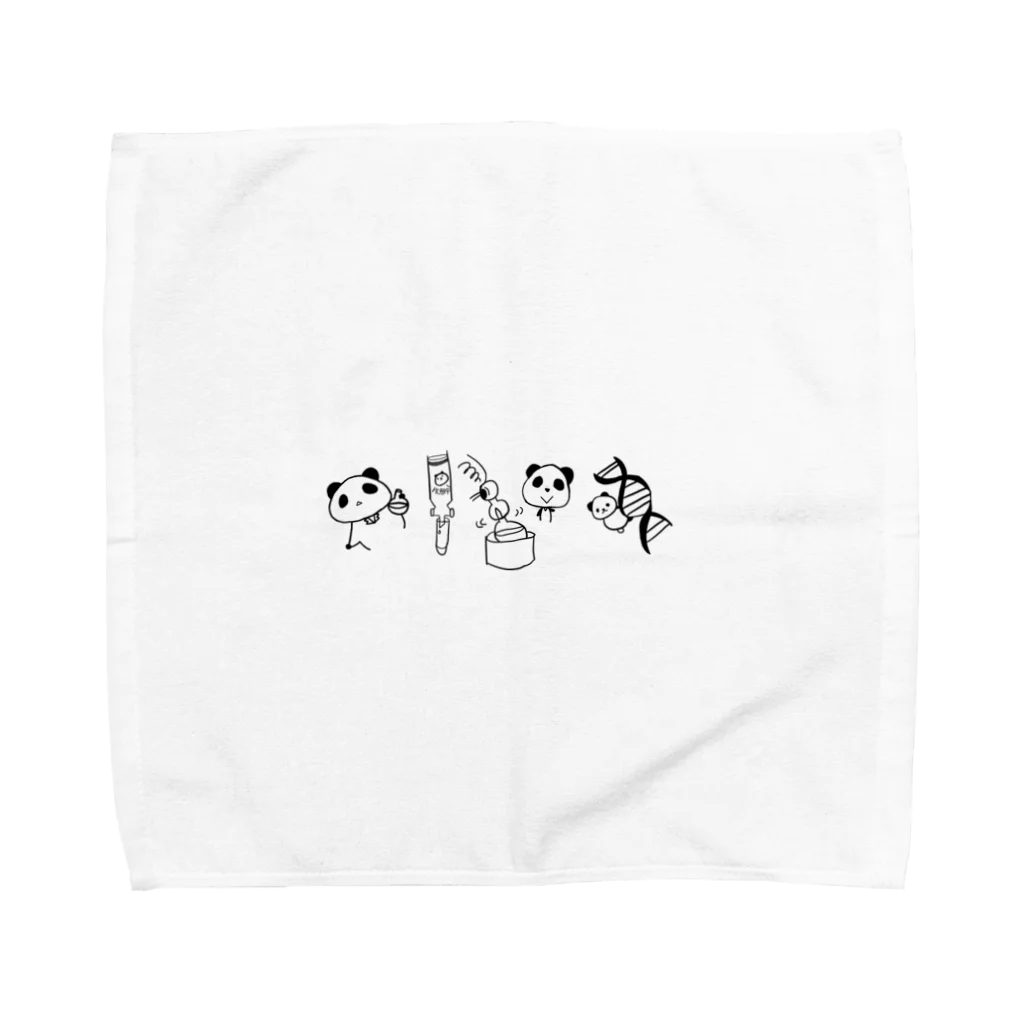 とり🐥🐥のぱんだくんの実験 Towel Handkerchief