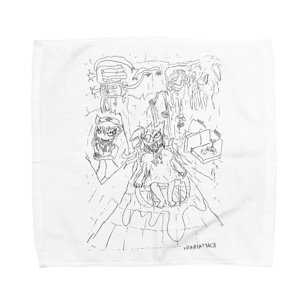 FORGOTTEN NIGHTMAREのHEARTATTACK Towel Handkerchief