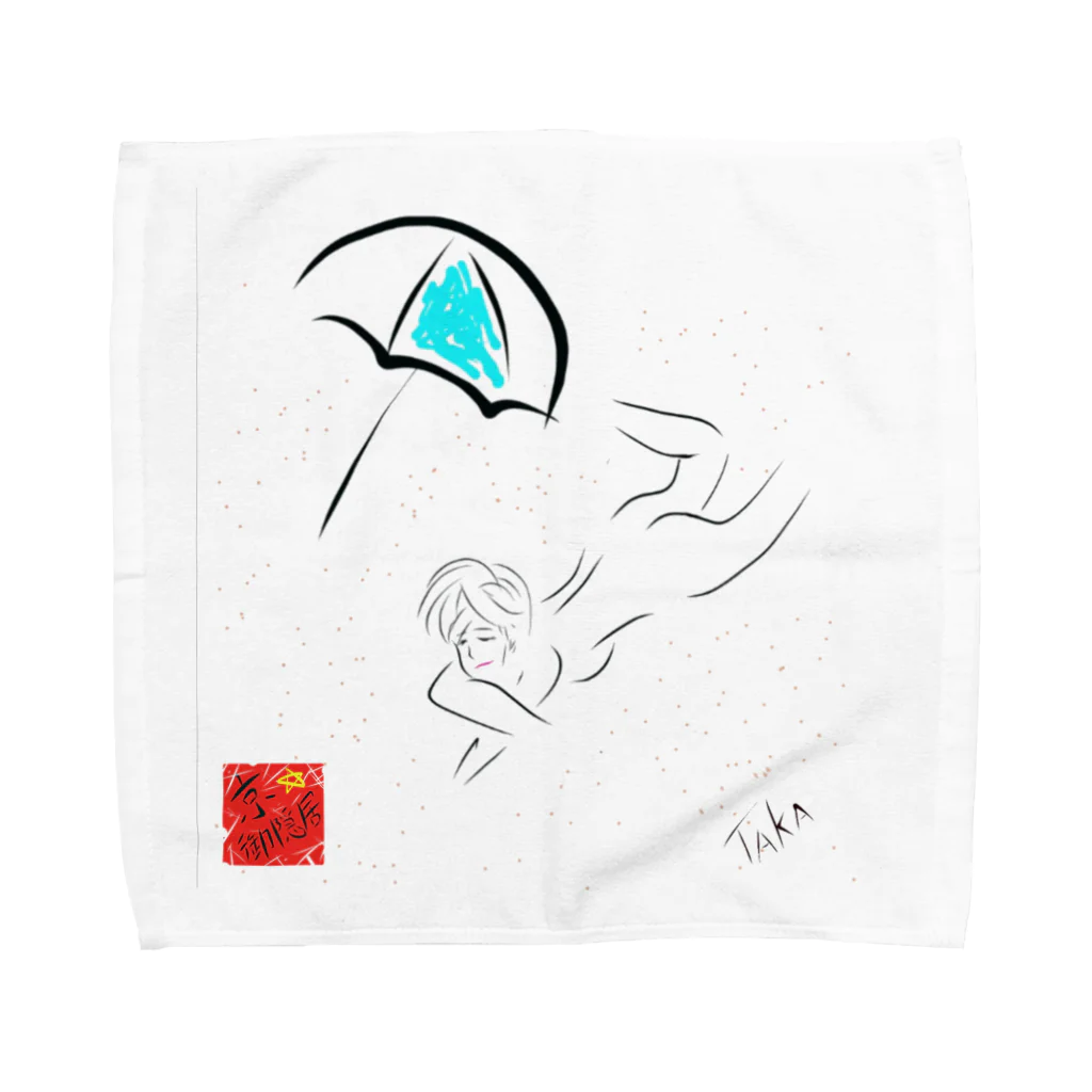 京都の魔雑貨堂のバカンス Towel Handkerchief