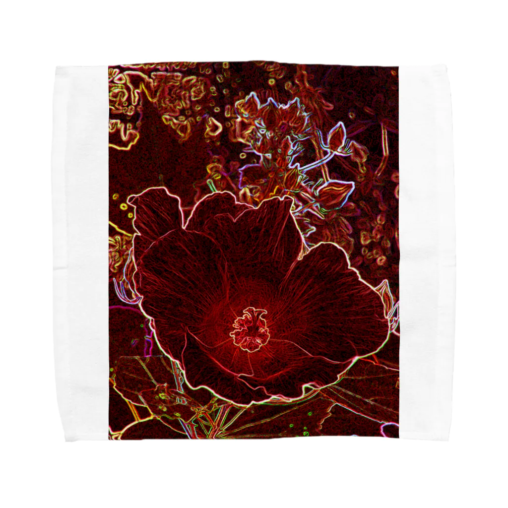 hiroki-naraの芙蓉 DATA_P_154　Confederate Rose ハスの花の古名 Towel Handkerchief