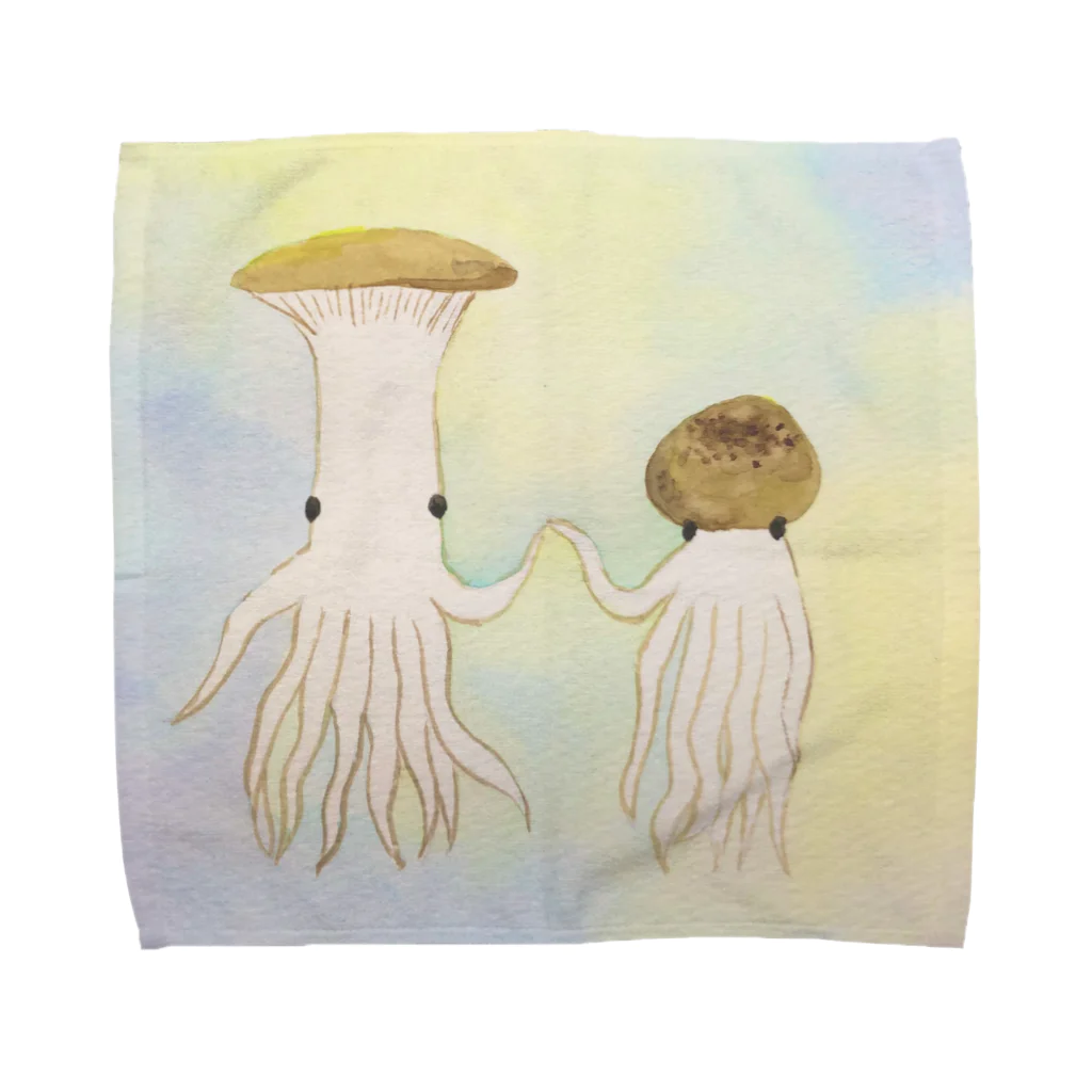 テンデンカのエリンギイカとシメジタコ Towel Handkerchief