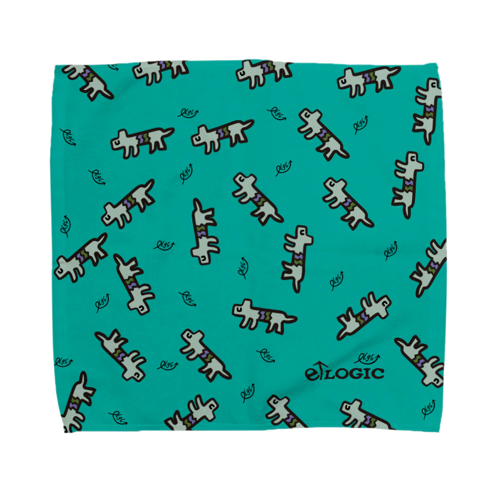 e↑LOGICのDOGミニタオルハンカチL Towel Handkerchief