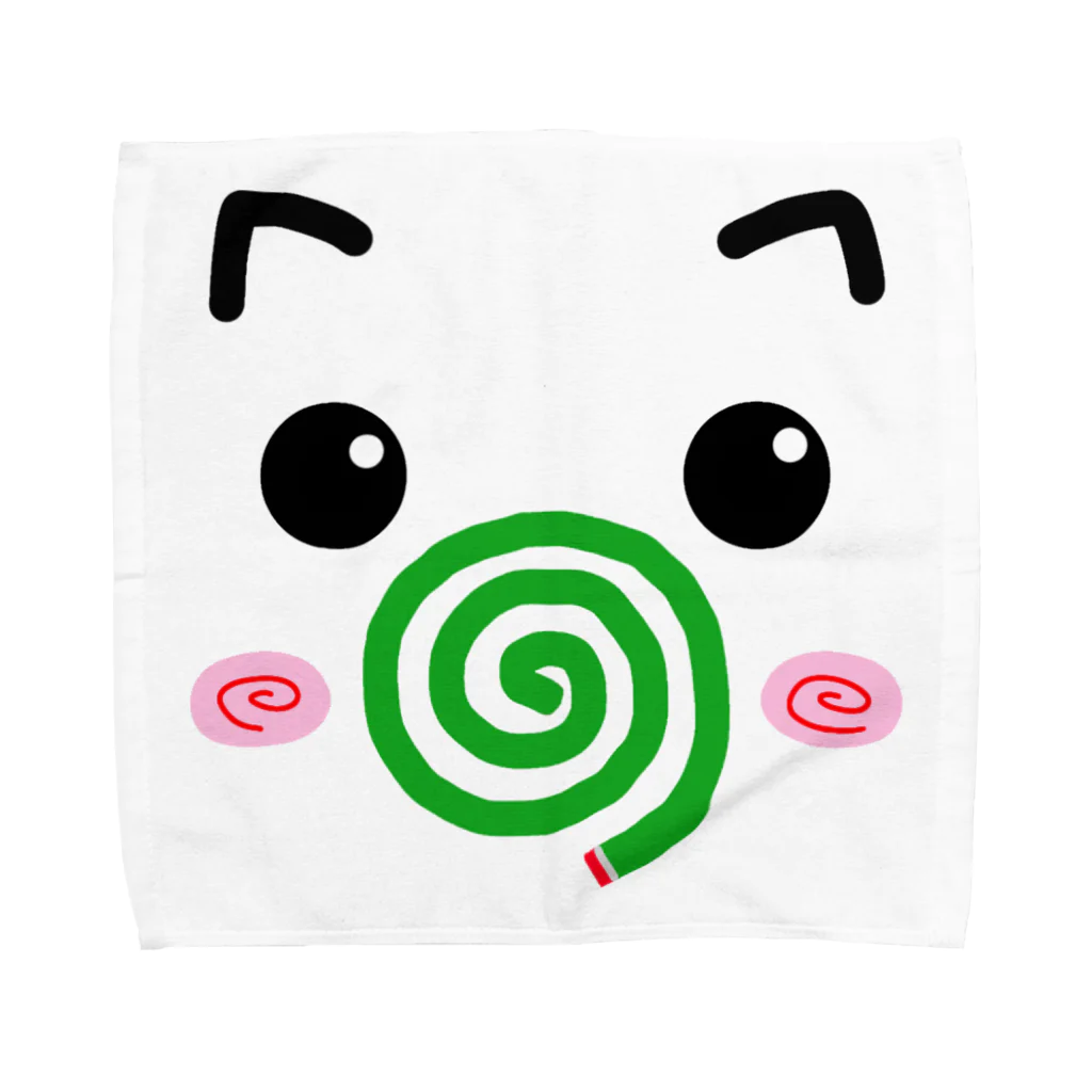 かっきーの店の豚ちゃん線香 Towel Handkerchief