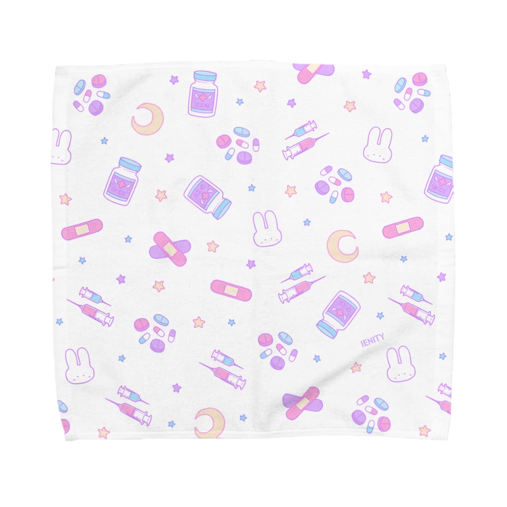 IENITY / MOON SIDEの【IENITY】 Yamikawaii Syndrome フルグラフィック #Pink Towel Handkerchief