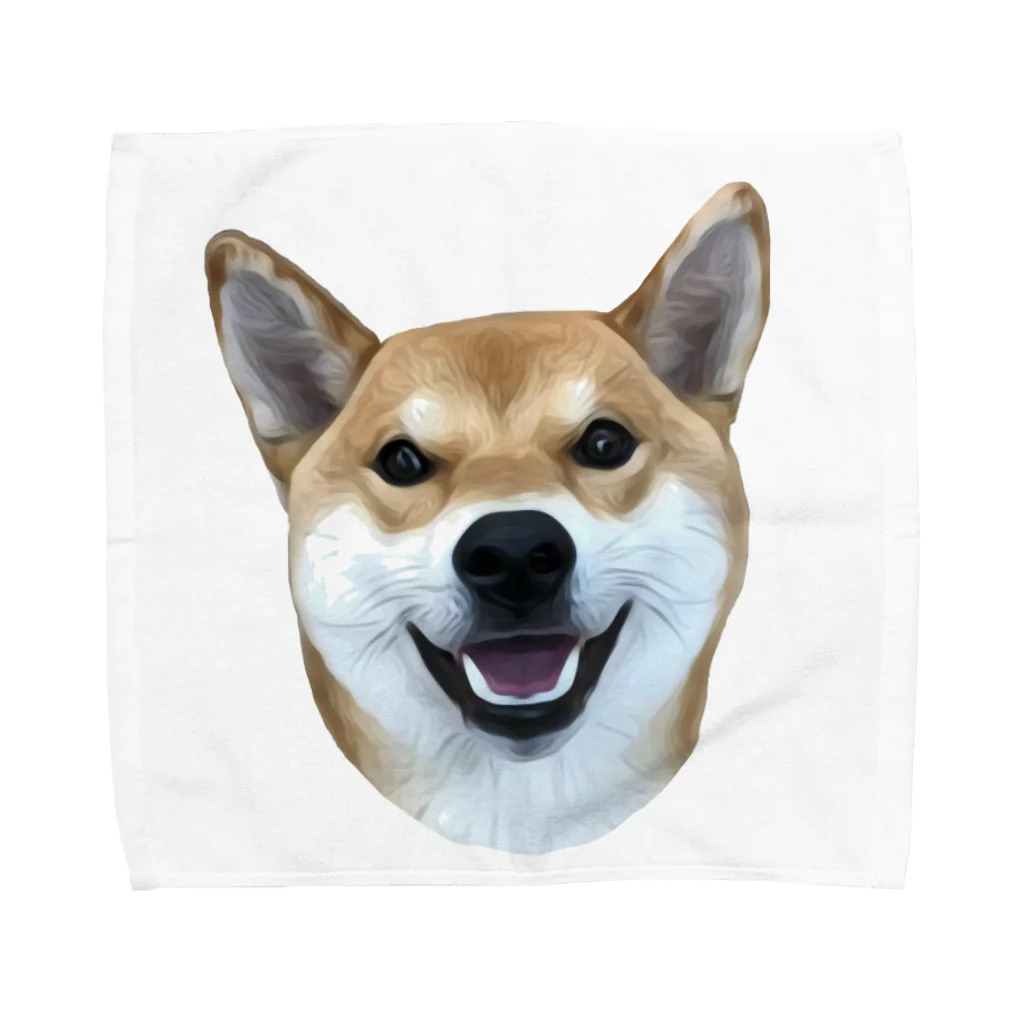 KANTAROの柴犬 かんたろう(油絵) Towel Handkerchief