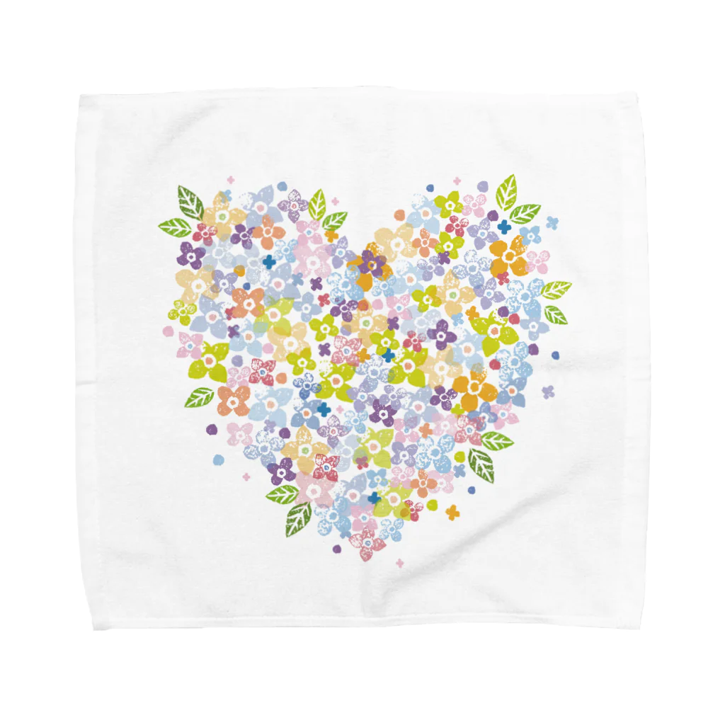 MichWich DesignのFloral Heart♡ Towel Handkerchief