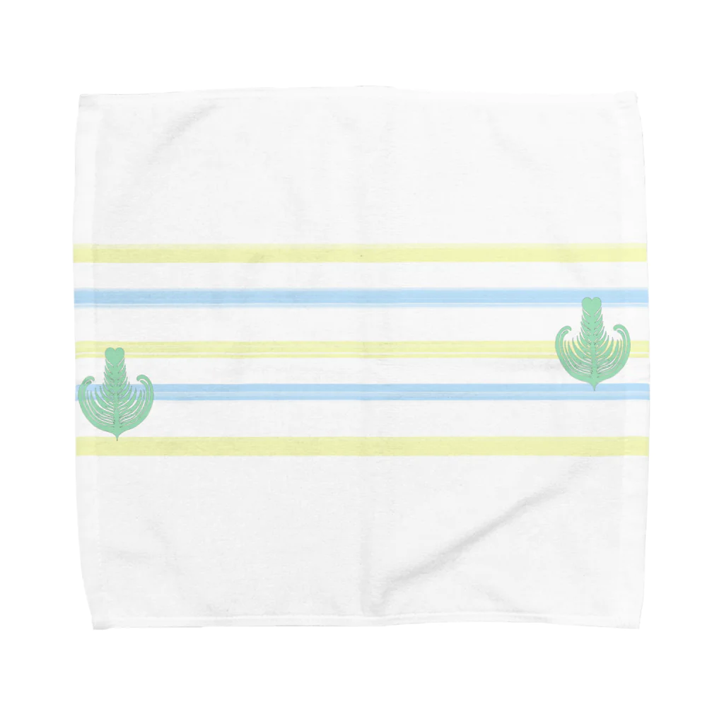 Prism coffee beanのジェラートラテアート～Landscape～ /パイナップル×ブルーハワイ Towel Handkerchief