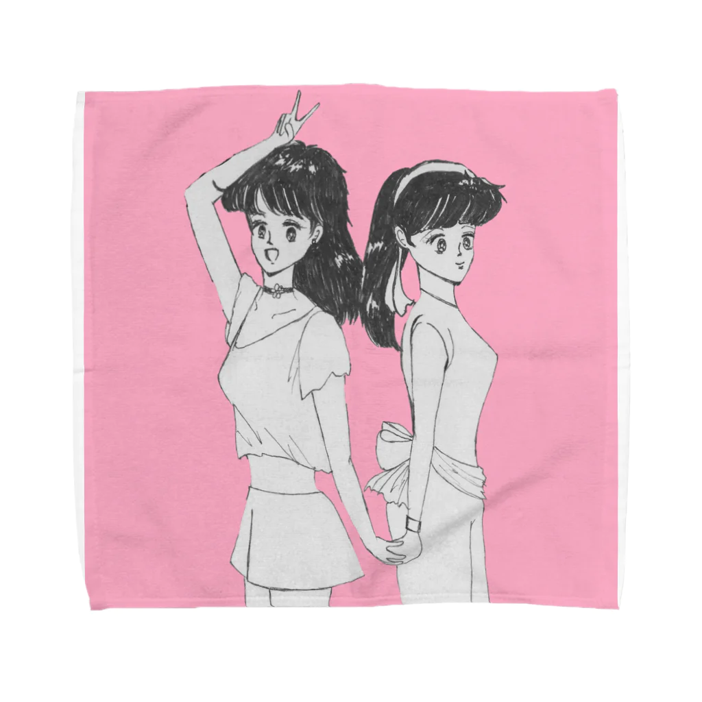 ひよこ工房のいつまでも一緒！ Towel Handkerchief