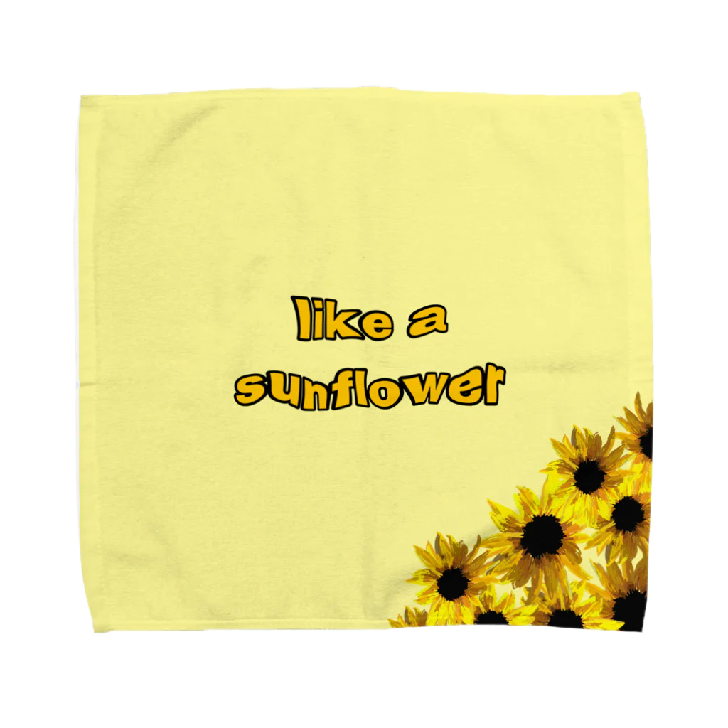 egao092177のlike a sunflower タオルハンカチ