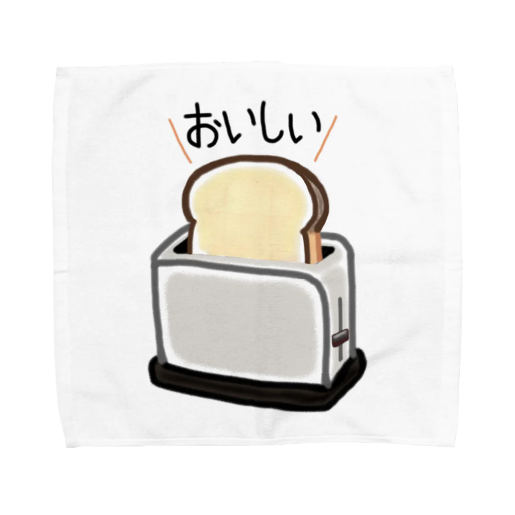 P-Colorbox＠SUZURI支部のおいしく焼けた食パン タオルハンカチ