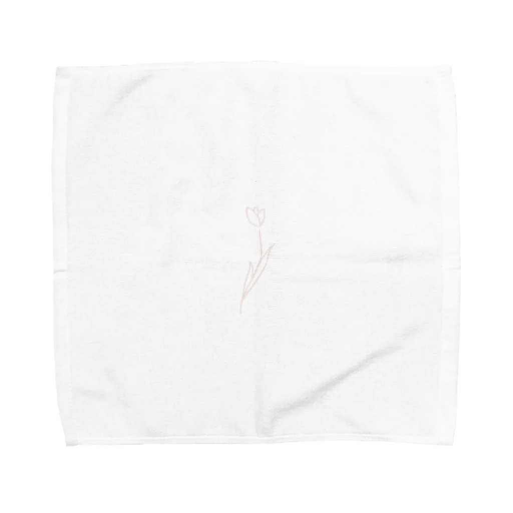 rilybiiの淡色線画チューリップ Towel Handkerchief