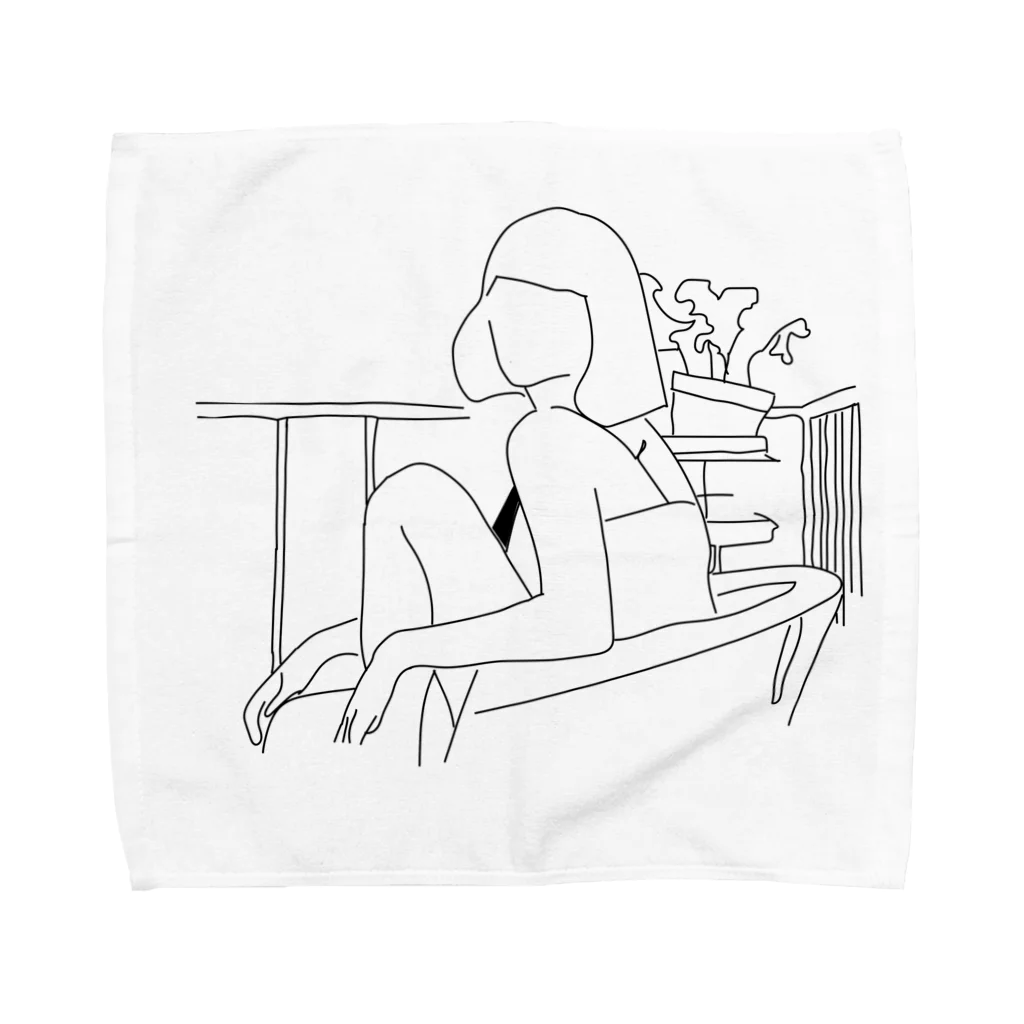 Daydreamerのバルコニーでチル Towel Handkerchief