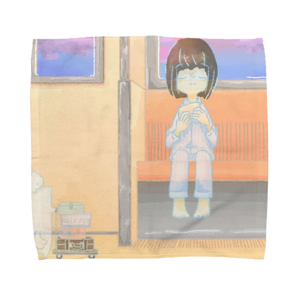 いとい・ひだまりの夕方のユウレイ Towel Handkerchief