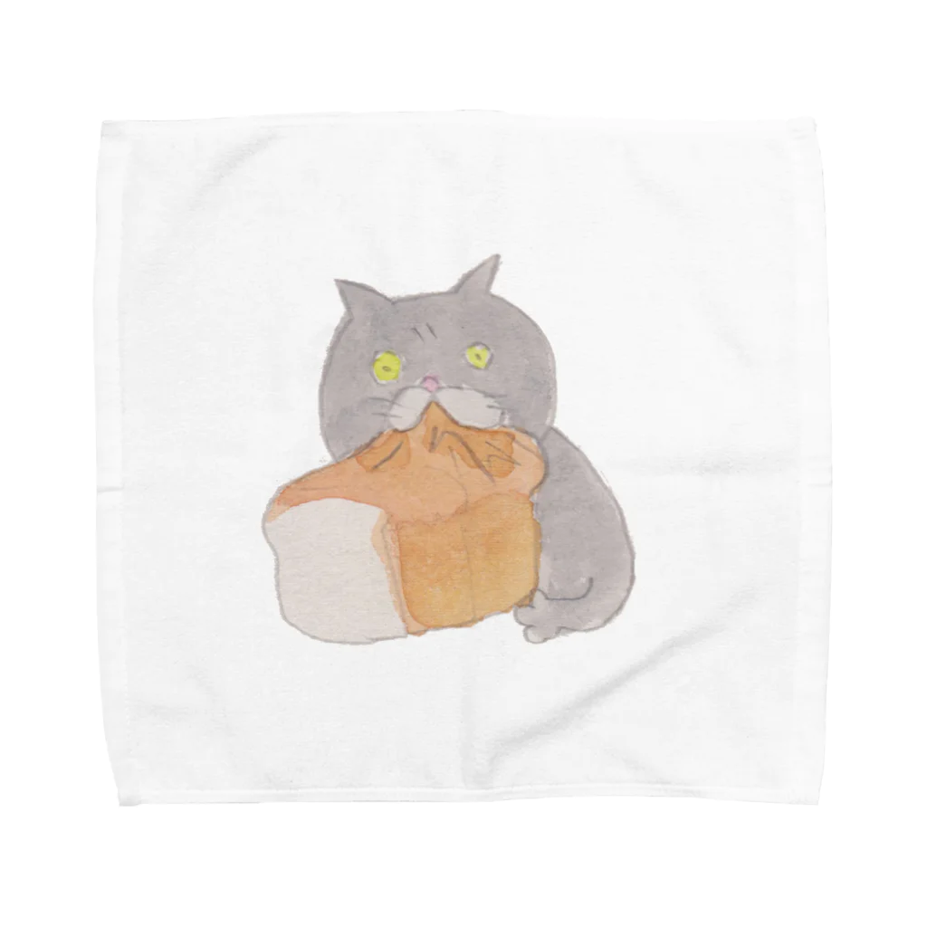 vagの食パンをむさぼるブリショ Towel Handkerchief