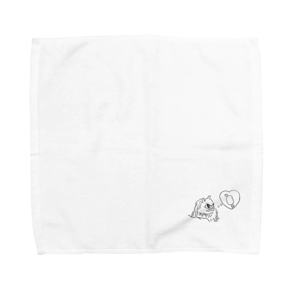 チワワ&ポメラニアンのおうちの食いしん坊なチワワ Towel Handkerchief