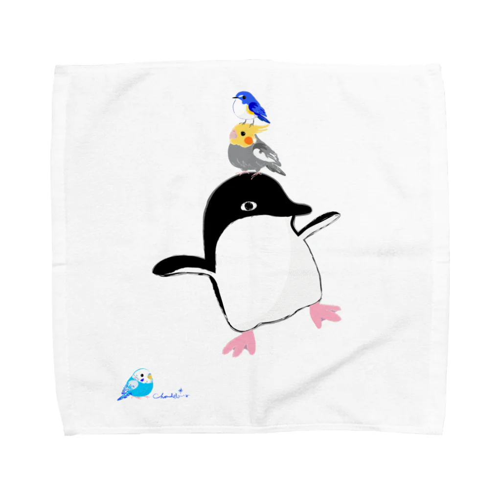 LittleLoroのアデリーペンギンの浮かれ具合 Towel Handkerchief