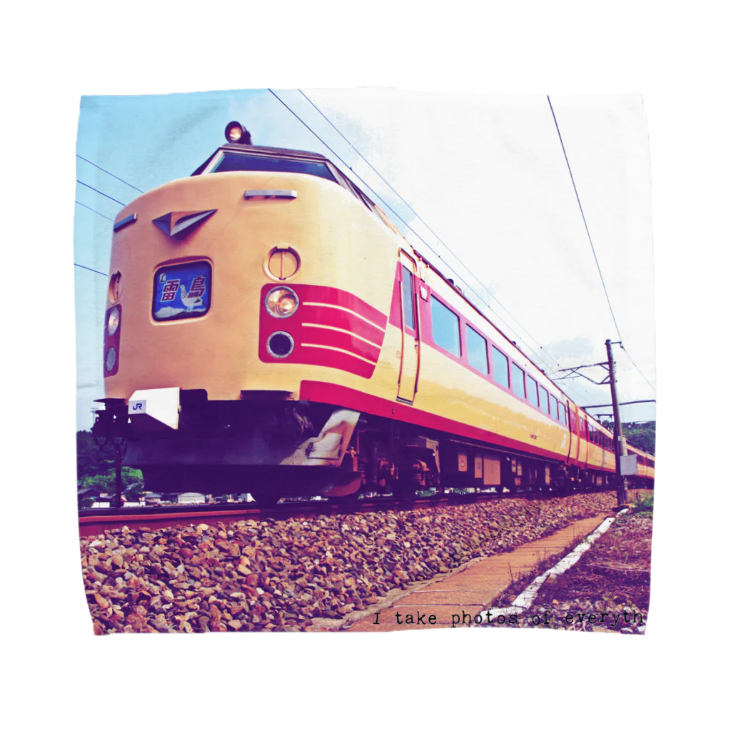 ELECTRICLADY LABOの電車雷鳥 Train mania Towel Handkerchief