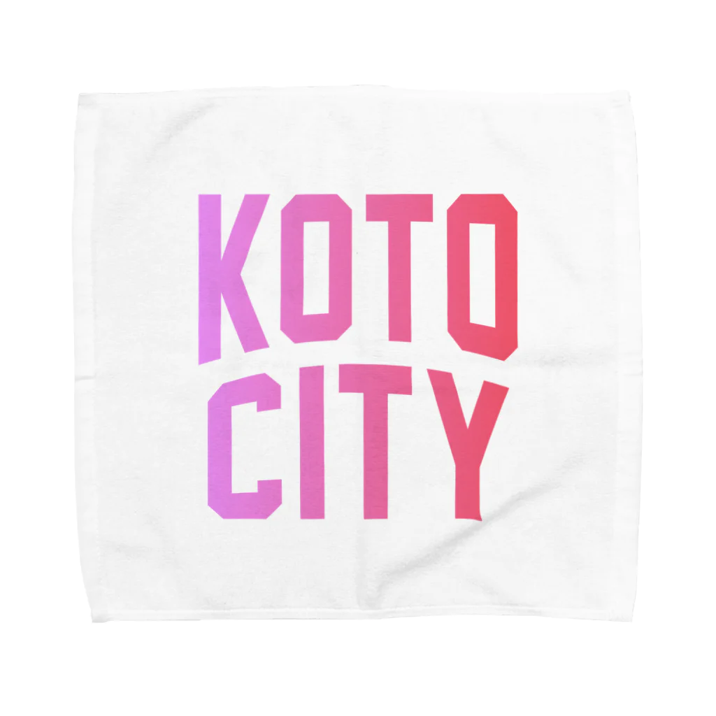 JIMOTOE Wear Local Japanの江東市 KOTO CITY Towel Handkerchief