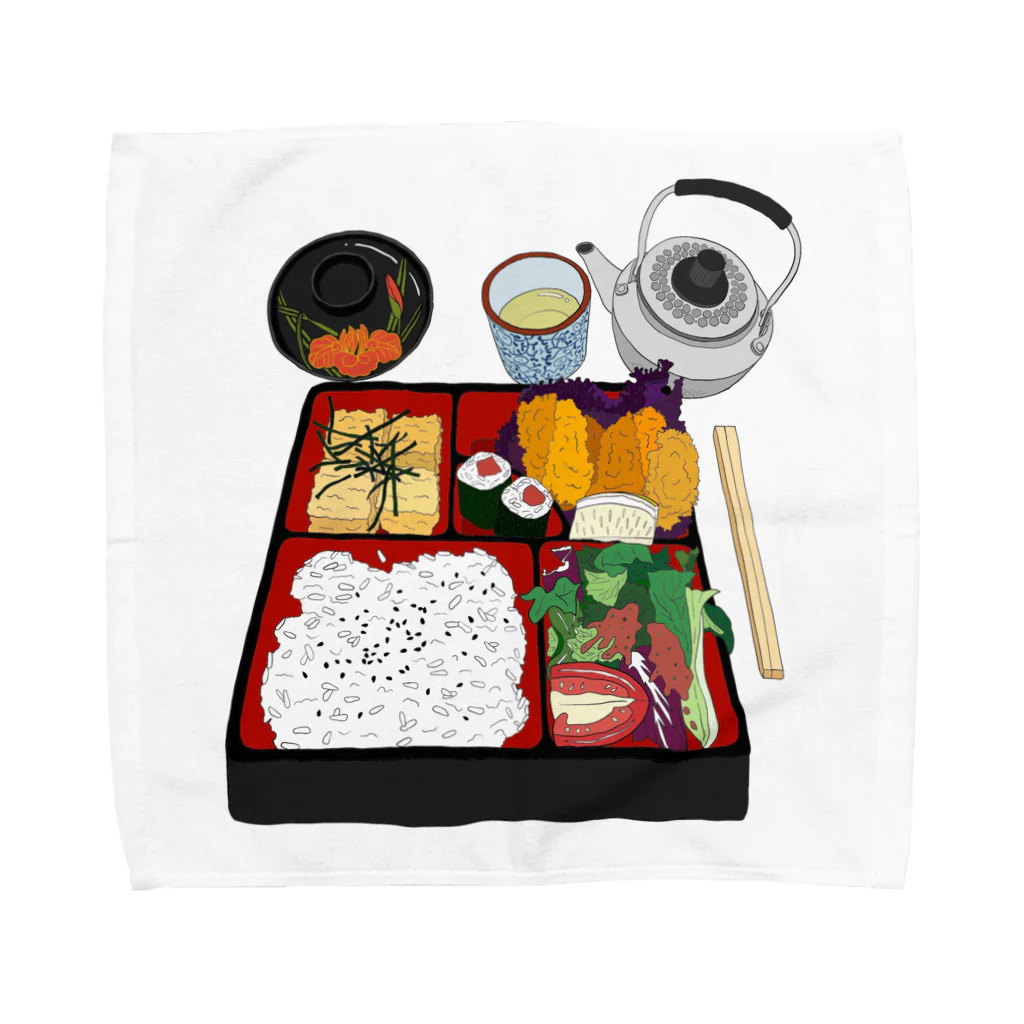 らぴの堂のカキフライ弁当 Towel Handkerchief