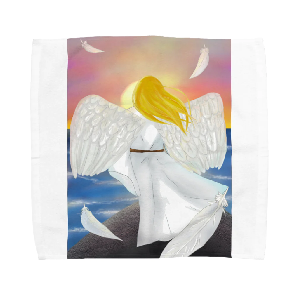 Lily bird（リリーバード）の落陽天使 Towel Handkerchief
