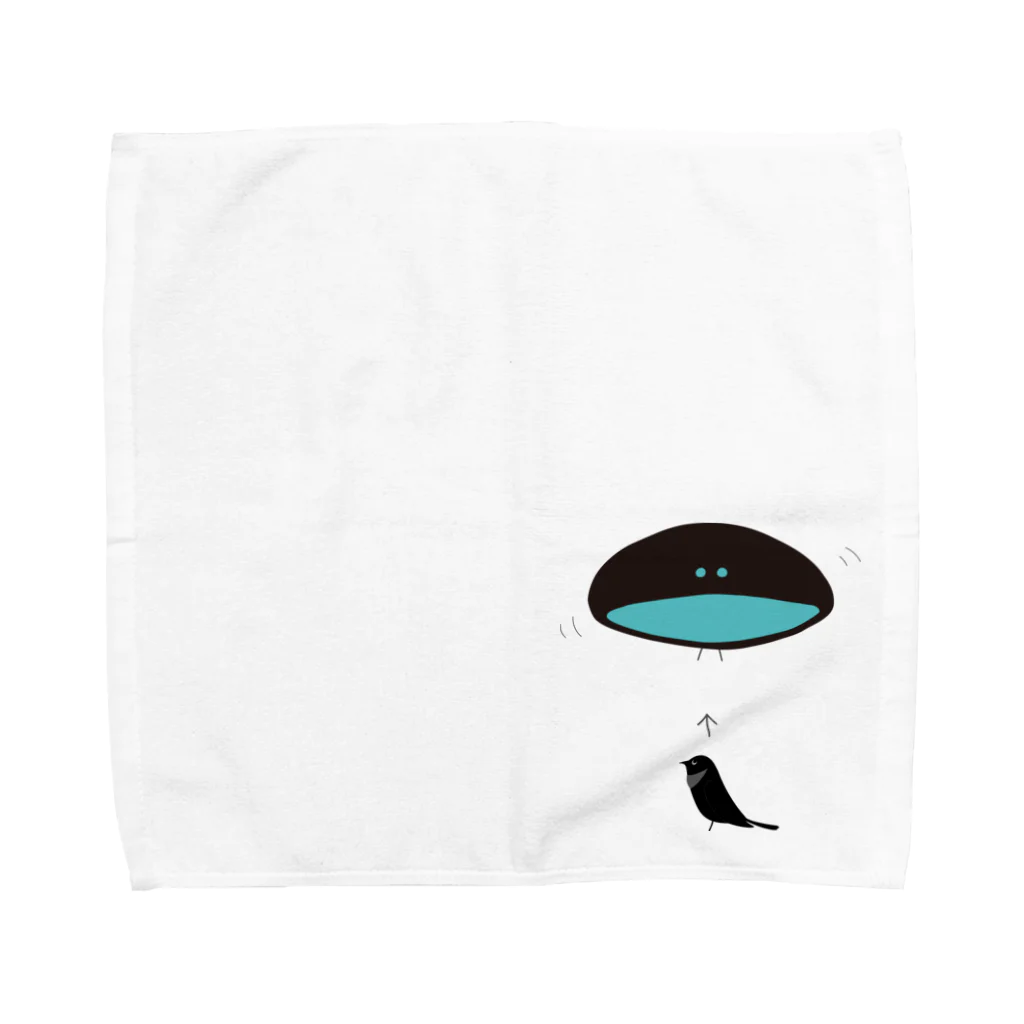 minatoriの極楽さん～カタカケフウチョウ Towel Handkerchief