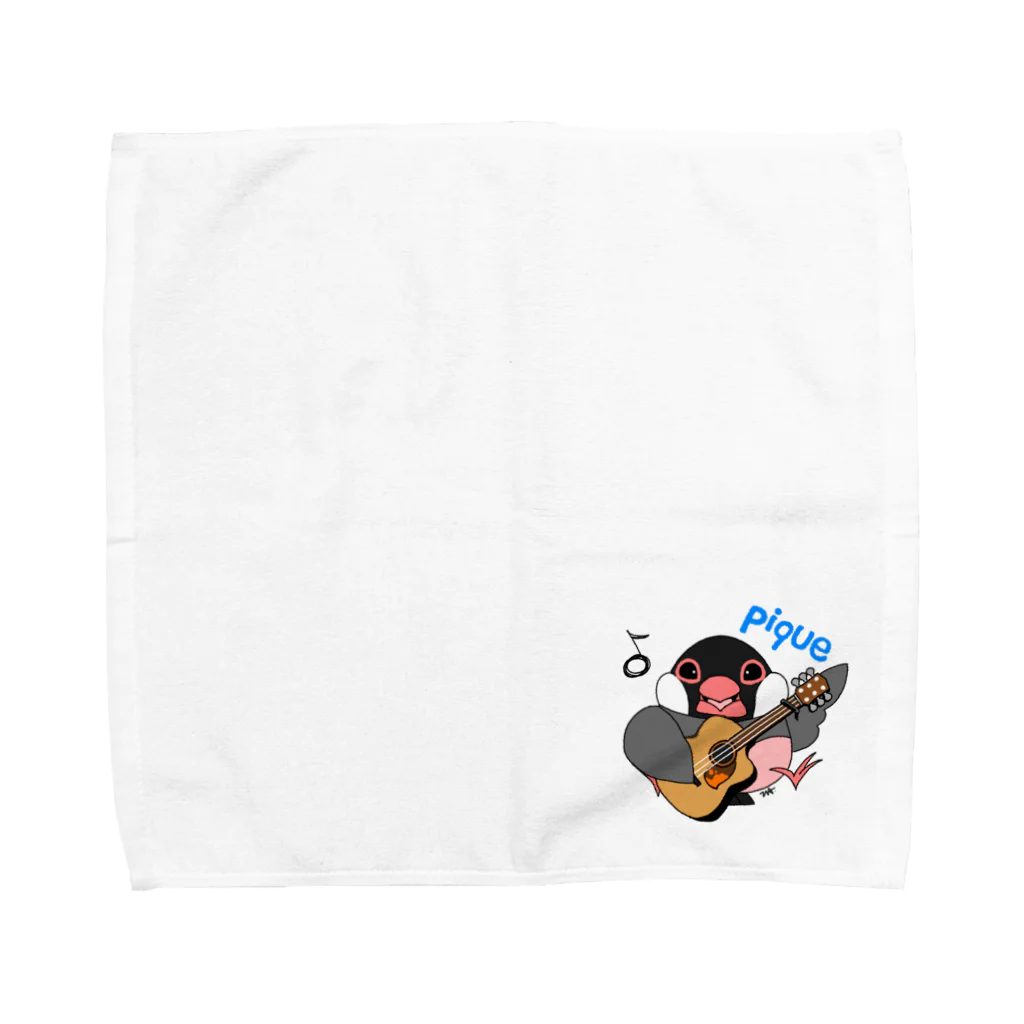 ピケ@音楽好きと繋がりたいの文鳥音楽ピケ（ピケ、ギターver） Towel Handkerchief