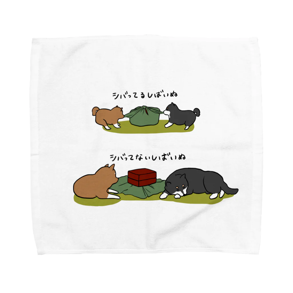 Sea Bar のシバるか否かの柴犬さん Towel Handkerchief