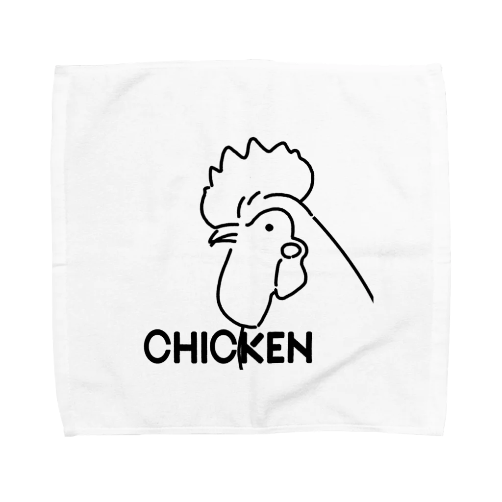 サタケ商店🐅🍛のiTDQ チキン Towel Handkerchief