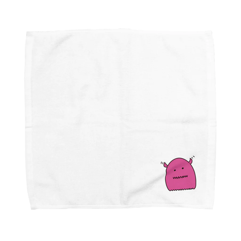 キャタルパのもにちゃん（ピンク） Towel Handkerchief